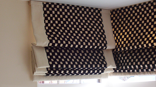 Roman blinds example